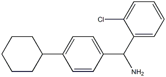 (2-chlorophenyl)(4-cyclohexylphenyl)methanamine Struktur