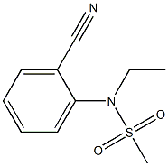 (2-cyanophenyl)-N-ethylmethanesulfonamide Struktur