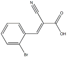 (2E)-3-(2-bromophenyl)-2-cyanoacrylic acid Struktur