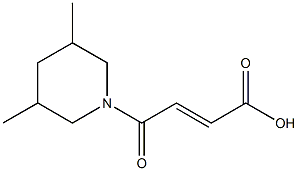 (2E)-4-(3,5-dimethylpiperidin-1-yl)-4-oxobut-2-enoic acid Struktur