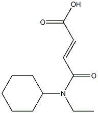 (2E)-4-[cyclohexyl(ethyl)amino]-4-oxobut-2-enoic acid Struktur