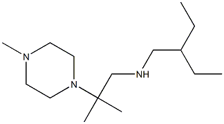 (2-ethylbutyl)[2-methyl-2-(4-methylpiperazin-1-yl)propyl]amine Struktur