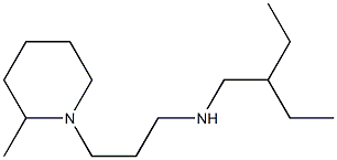 (2-ethylbutyl)[3-(2-methylpiperidin-1-yl)propyl]amine Struktur