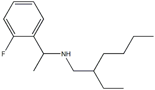 (2-ethylhexyl)[1-(2-fluorophenyl)ethyl]amine Struktur