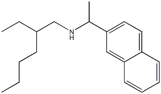 (2-ethylhexyl)[1-(naphthalen-2-yl)ethyl]amine Struktur