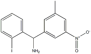 (2-iodophenyl)(3-methyl-5-nitrophenyl)methanamine Struktur