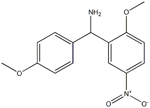 (2-methoxy-5-nitrophenyl)(4-methoxyphenyl)methanamine Structure