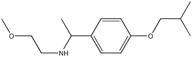 (2-methoxyethyl)({1-[4-(2-methylpropoxy)phenyl]ethyl})amine Struktur