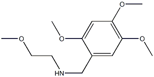 (2-methoxyethyl)[(2,4,5-trimethoxyphenyl)methyl]amine Struktur