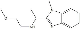 (2-methoxyethyl)[1-(1-methyl-1H-1,3-benzodiazol-2-yl)ethyl]amine Struktur