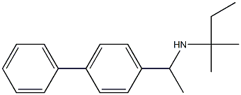 (2-methylbutan-2-yl)[1-(4-phenylphenyl)ethyl]amine Struktur