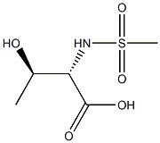 (2S,3R)-3-hydroxy-2-[(methylsulfonyl)amino]butanoic acid Struktur