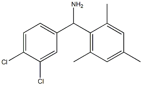 (3,4-dichlorophenyl)(2,4,6-trimethylphenyl)methanamine Struktur