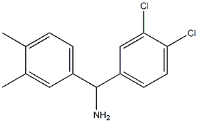 (3,4-dichlorophenyl)(3,4-dimethylphenyl)methanamine Struktur