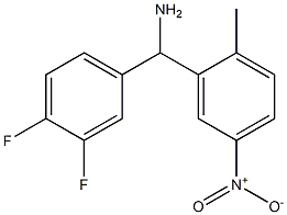 (3,4-difluorophenyl)(2-methyl-5-nitrophenyl)methanamine Struktur