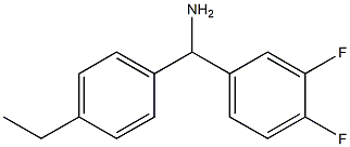 (3,4-difluorophenyl)(4-ethylphenyl)methanamine Struktur