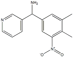 (3,4-dimethyl-5-nitrophenyl)(pyridin-3-yl)methanamine Struktur