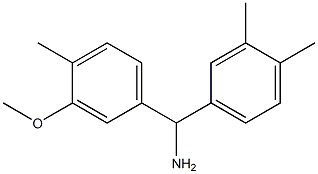 (3,4-dimethylphenyl)(3-methoxy-4-methylphenyl)methanamine Struktur