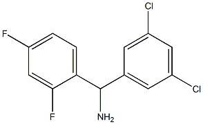 (3,5-dichlorophenyl)(2,4-difluorophenyl)methanamine Struktur