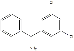 (3,5-dichlorophenyl)(2,5-dimethylphenyl)methanamine Struktur