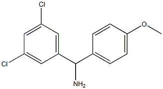 (3,5-dichlorophenyl)(4-methoxyphenyl)methanamine Struktur