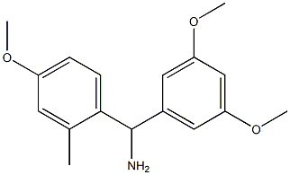 (3,5-dimethoxyphenyl)(4-methoxy-2-methylphenyl)methanamine Struktur