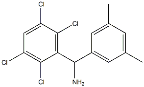 (3,5-dimethylphenyl)(2,3,5,6-tetrachlorophenyl)methanamine Struktur