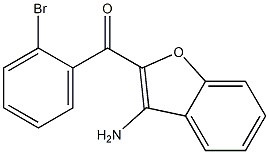 (3-amino-1-benzofuran-2-yl)(2-bromophenyl)methanone Struktur