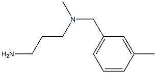 (3-aminopropyl)(methyl)[(3-methylphenyl)methyl]amine Struktur