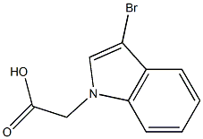 (3-bromo-1H-indol-1-yl)acetic acid Struktur