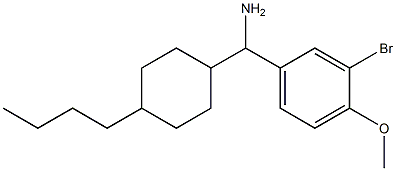 (3-bromo-4-methoxyphenyl)(4-butylcyclohexyl)methanamine Struktur