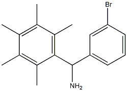 (3-bromophenyl)(2,3,4,5,6-pentamethylphenyl)methanamine Struktur