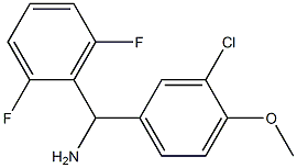 (3-chloro-4-methoxyphenyl)(2,6-difluorophenyl)methanamine Struktur