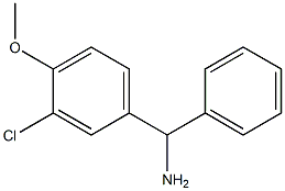 (3-chloro-4-methoxyphenyl)(phenyl)methanamine Struktur