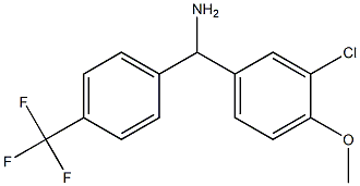 (3-chloro-4-methoxyphenyl)[4-(trifluoromethyl)phenyl]methanamine Struktur