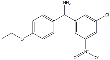 (3-chloro-5-nitrophenyl)(4-ethoxyphenyl)methanamine Struktur