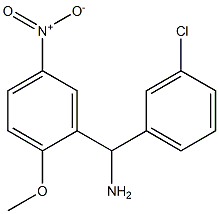 (3-chlorophenyl)(2-methoxy-5-nitrophenyl)methanamine Struktur