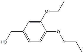 (3-ethoxy-4-propoxyphenyl)methanol Struktur