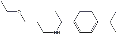 (3-ethoxypropyl)({1-[4-(propan-2-yl)phenyl]ethyl})amine Struktur