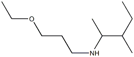 (3-ethoxypropyl)(3-methylpentan-2-yl)amine Struktur