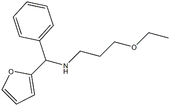 (3-ethoxypropyl)[furan-2-yl(phenyl)methyl]amine Struktur