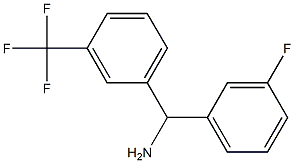 (3-fluorophenyl)[3-(trifluoromethyl)phenyl]methanamine Struktur