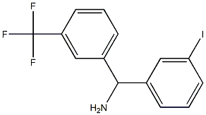 (3-iodophenyl)[3-(trifluoromethyl)phenyl]methanamine Struktur