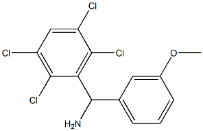 (3-methoxyphenyl)(2,3,5,6-tetrachlorophenyl)methanamine Struktur