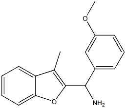 (3-methoxyphenyl)(3-methyl-1-benzofuran-2-yl)methanamine Struktur