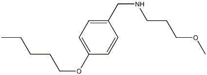 (3-methoxypropyl)({[4-(pentyloxy)phenyl]methyl})amine Struktur