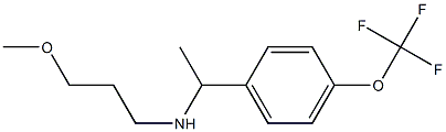 (3-methoxypropyl)({1-[4-(trifluoromethoxy)phenyl]ethyl})amine Struktur