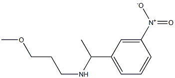 (3-methoxypropyl)[1-(3-nitrophenyl)ethyl]amine Struktur