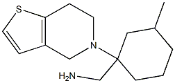 (3-methyl-1-{4H,5H,6H,7H-thieno[3,2-c]pyridin-5-yl}cyclohexyl)methanamine Struktur