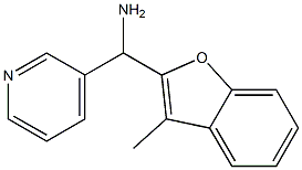 (3-methyl-1-benzofuran-2-yl)(pyridin-3-yl)methanamine Struktur